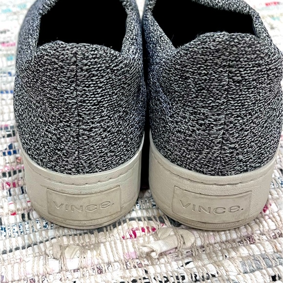 Vince Grey Marl Walsh Knit Slip-On Platform Sneakers size 8 - Picture 5 of 8